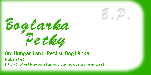 boglarka petky business card