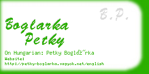 boglarka petky business card